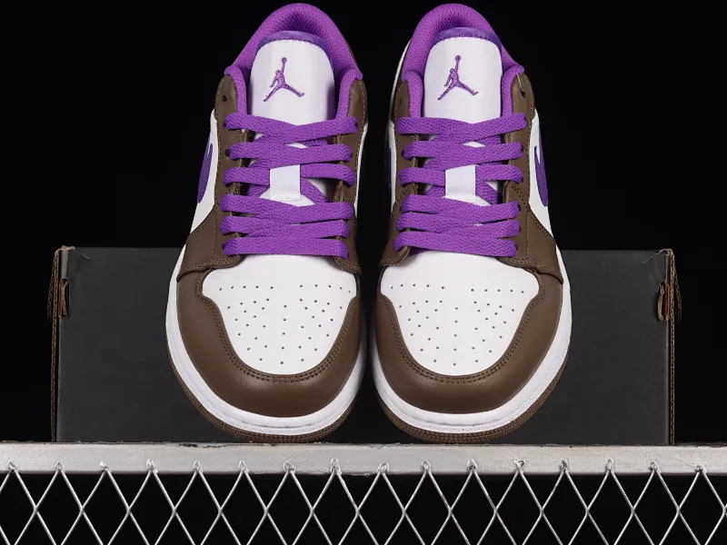 All categories Air Jordan Jordan series basketball shoes Air Jordan 1 Low Air Jordan 1 Low "Palomino" AJ1 Joe 1 Mocha Purple Low-top cultural basketball shoes 553558-215